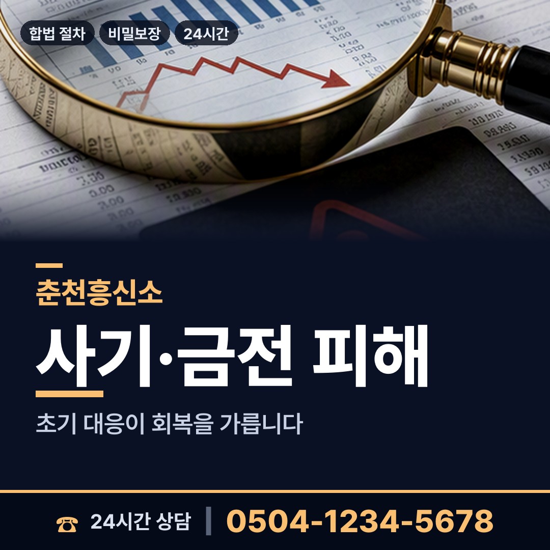 춘천 근화동 대여금회수 상담 안내